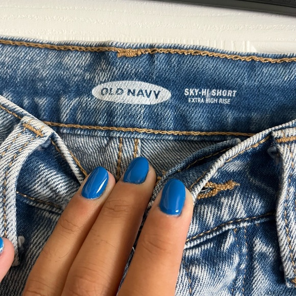 Button-fly denim jean shorts - Picture 4 of 4